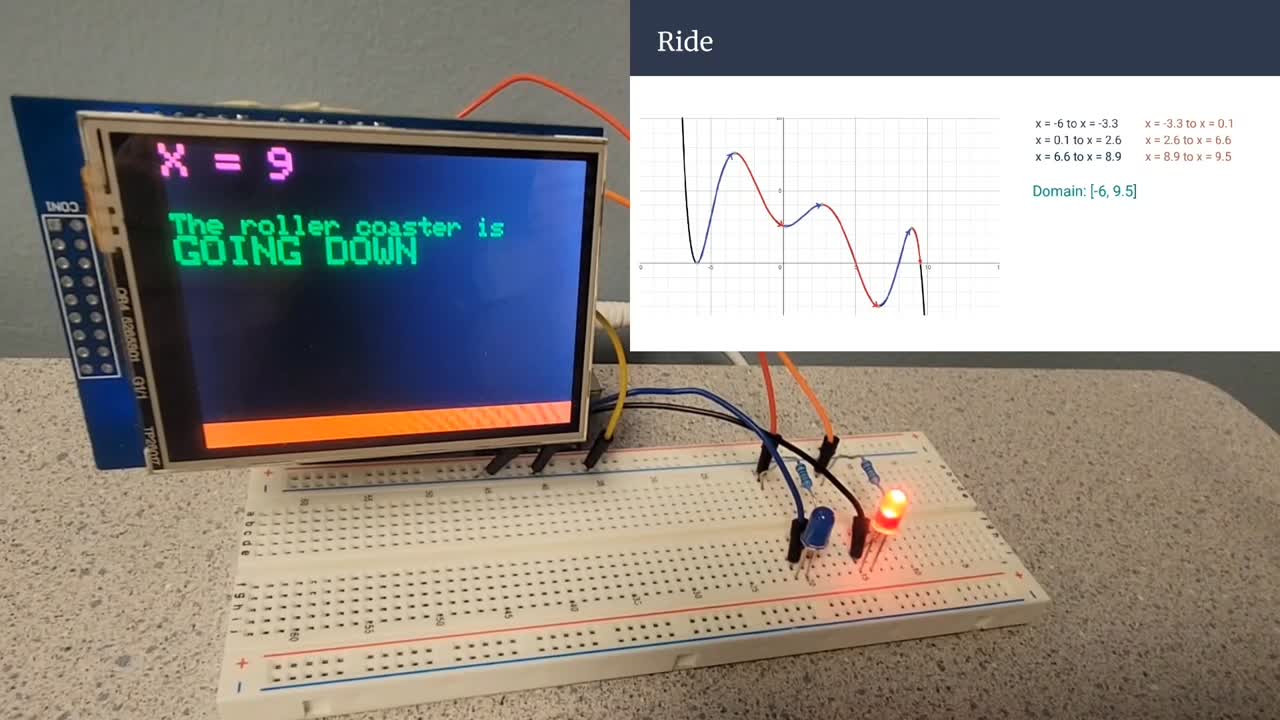 Arduino Circuit for Roller Coaster Design Video Audio